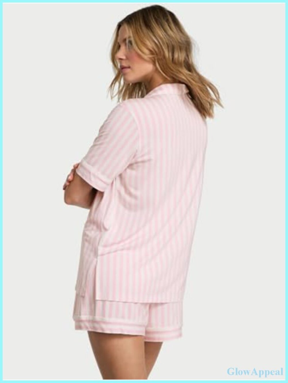 Victoria's Secret Modal Pajama Set Button Short Sleeve Sleepwear - Picture 2 of 5